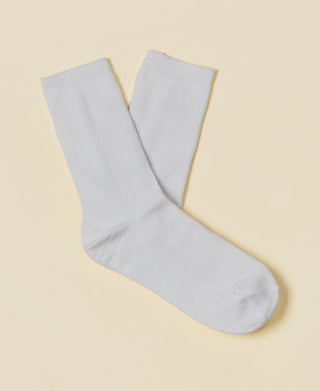 Women's Thin-Ribbed Cotton Socks Breeze - White