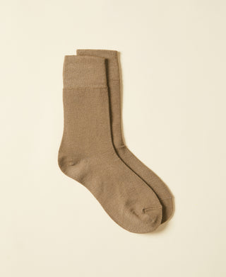 Women's Wool Crew Sock Clyde - Taupe