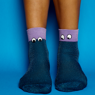 Women's Sheer Socks Noe - DarkCyan