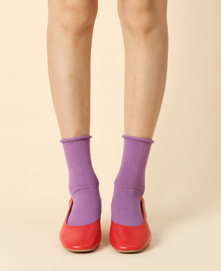 Women's Cotton Socks Weekend - Lavender