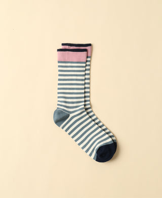 Women's Striped Ocean Cotton Socks
