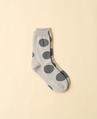 Women's Polka Dot Grey Socks