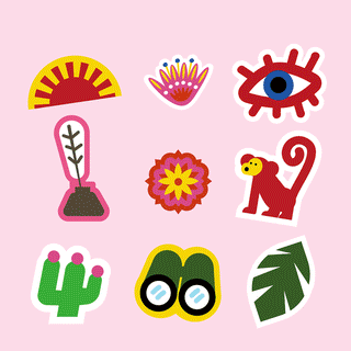 Color Her World: Small Stickers, Big Icons