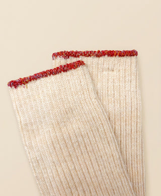 Unisex Heavyweight Ribbed Cotton Crew Socks