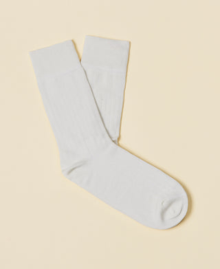 Women's Mercerized Cotton Sock Audrey - White