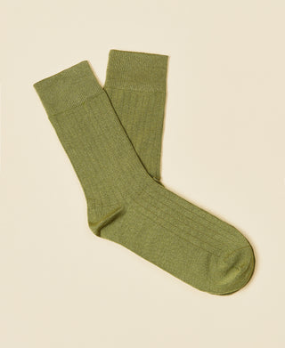 Women's Mercerized Cotton Sock Audrey - Olive