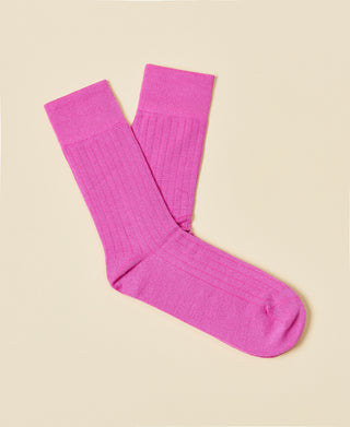 Women's Mercerized Cotton Sock Audrey - Rose Pink