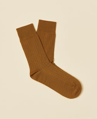 Women's Mercerized Cotton Sock Audrey - Chestnut
