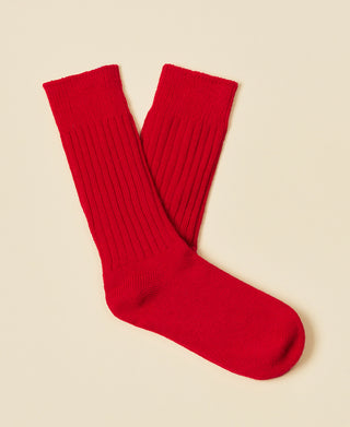Women's Merino Wool Socks Dekra - Poppy Red
