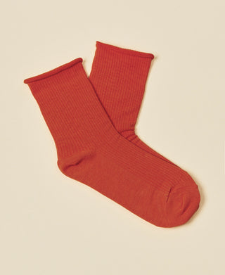 Women's Cotton Socks Weekend - Papaya