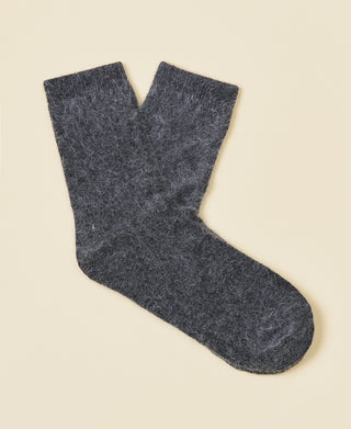 Women's Wool Crew Sock Mimi - Charcoal