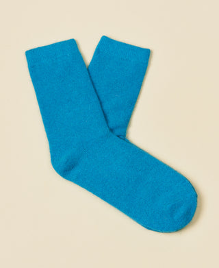 Women's Wool Crew Sock Mimi - Turquoise