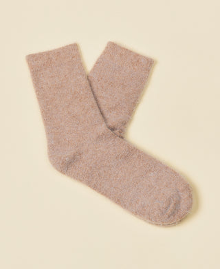 Women's Wool Crew Sock Mimi - Taupe