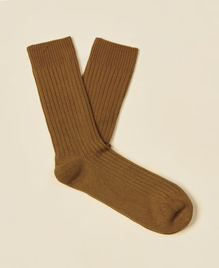 Women's Organic Cotton Ribbed Socks Journal - Ginger