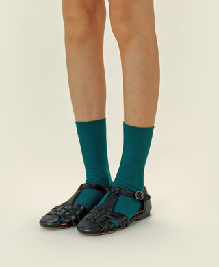 Women's Thin-Ribbed Cotton Socks Breeze