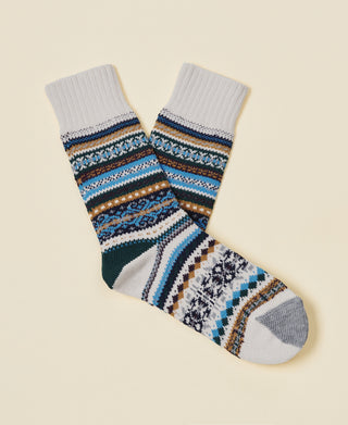 Unisex Fair Isle Vintage Socks Iona
