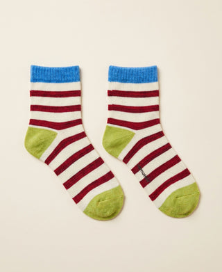 Striped Cotton Crew Socks