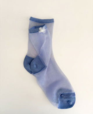 Petal Sheer Crew Socks