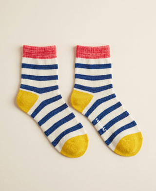 Striped Cotton Crew Socks