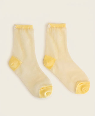 Petal Sheer Crew Socks