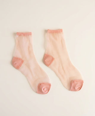 Petal Sheer Crew Socks