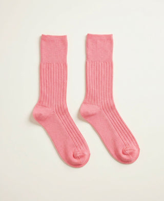 Women's Mercerized Rib Socks Audrey