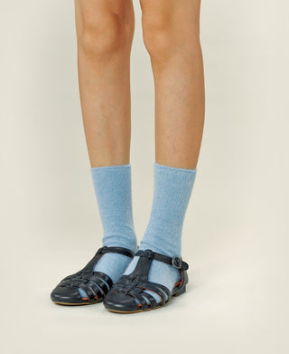 Women's Thin-Ribbed Cotton Socks Breeze