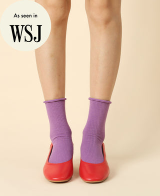 Women's Cotton Socks Weekend - Lavender