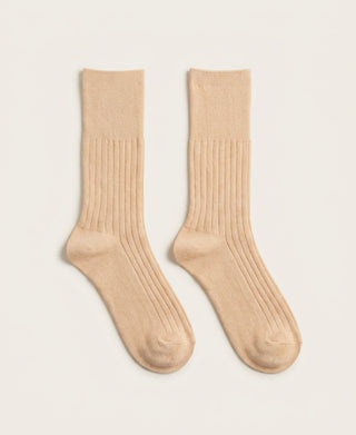 Women's Mercerized Rib Socks Audrey