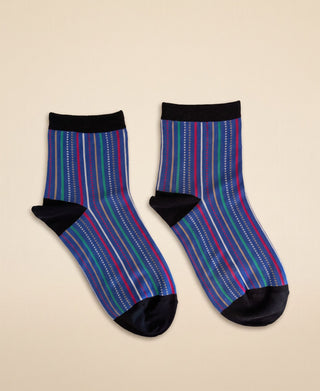 Women’s Cotton Ankle Socks  Funky Stripe