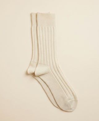 Unisex Triple-Yarn 3×3 Rib Soft Crew Socks
