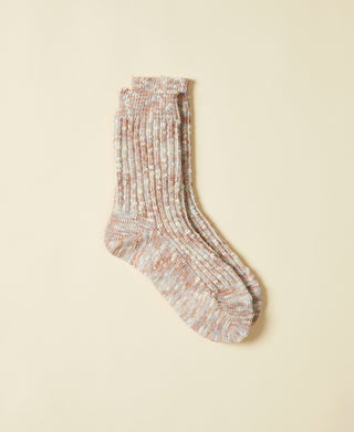 Women's Mélange Cotton Socks Heathered Pink