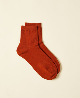 Women's Cotton Ankle Sock - Cinnamon
