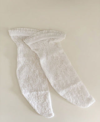 Floral Lace Ruffle Ankle Socks Rosset