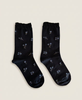 Willow Bloom Ruffle Crew Socks