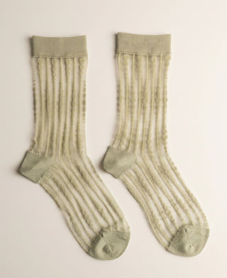 Dotted Veil Sheer Crew Socks