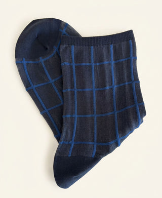 Glimmer Grid Sheer Socks