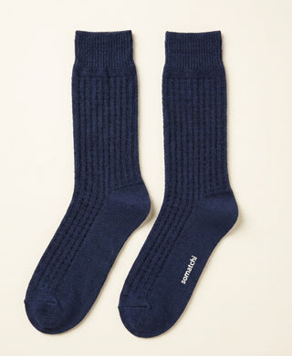 Unisex Waffle Crew Socks Pique