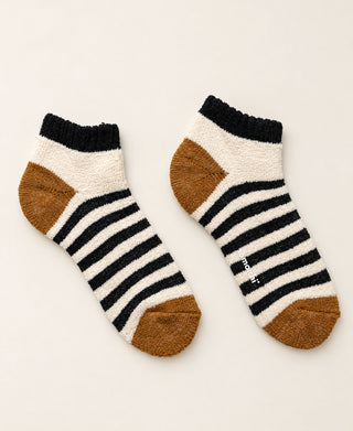 Women's Mousse Striped Terry Cotton Ankle Socks