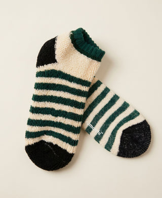 Women's Mousse Striped Terry Cotton Ankle Socks