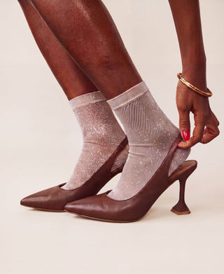 Soft-Luster Gloss Ankle Socks