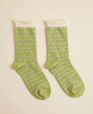 Women's Glimmer Loop Cotton Crew Socks