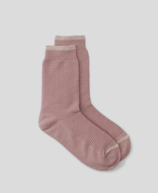 Women's Solid Pink Sock