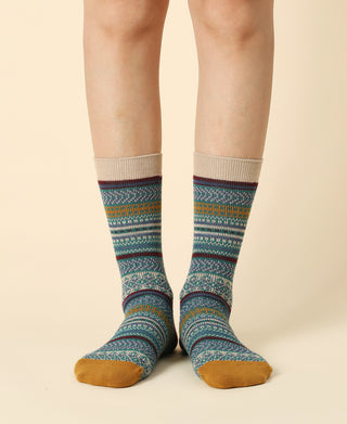 Women's Vintage Pattern Sock - 12