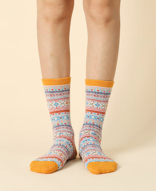 Women's Vintage Pattern Sock - 01