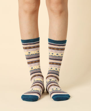 Women's Vintage Pattern Sock - 03