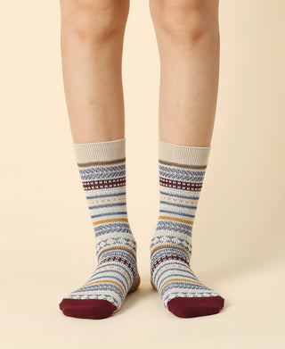 Women's Vintage Pattern Sock - 15
