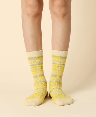 Women's Vintage Pattern Sock - 19