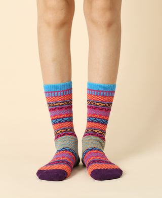 Women's Vintage Pattern Sock - 07