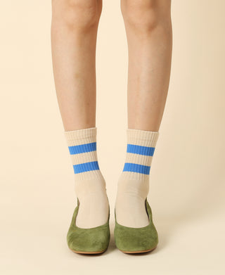 Women's Retro Striped Ankle Sock